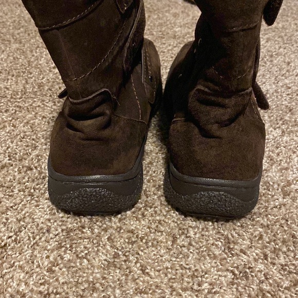 Propet brown leather Sherpa-lined shock-absorbing all-weather boots (7.5) EUC! - Picture 13 of 14